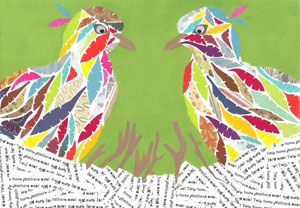 birds in a nest