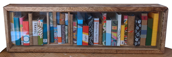 rectangle box of books